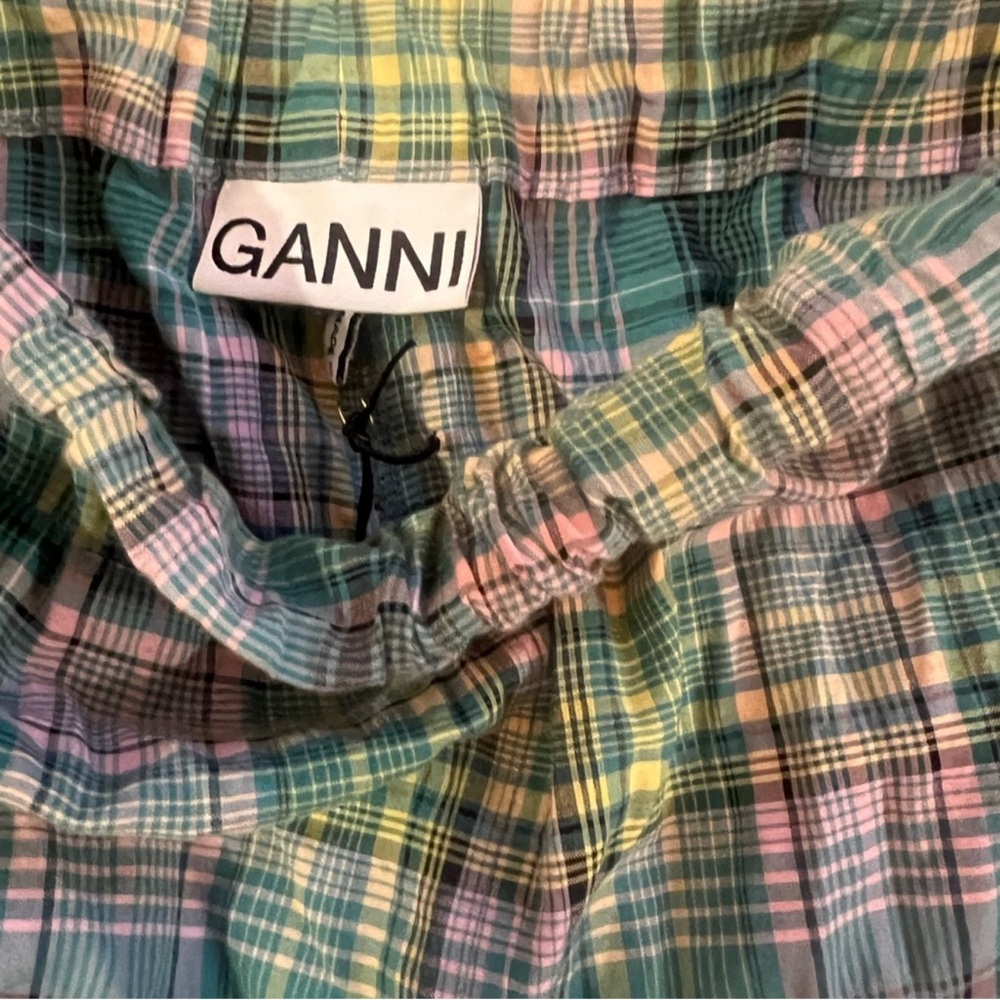 GANNI Mid Waist Lagoon Pants, NEW - Picture 6 of 11